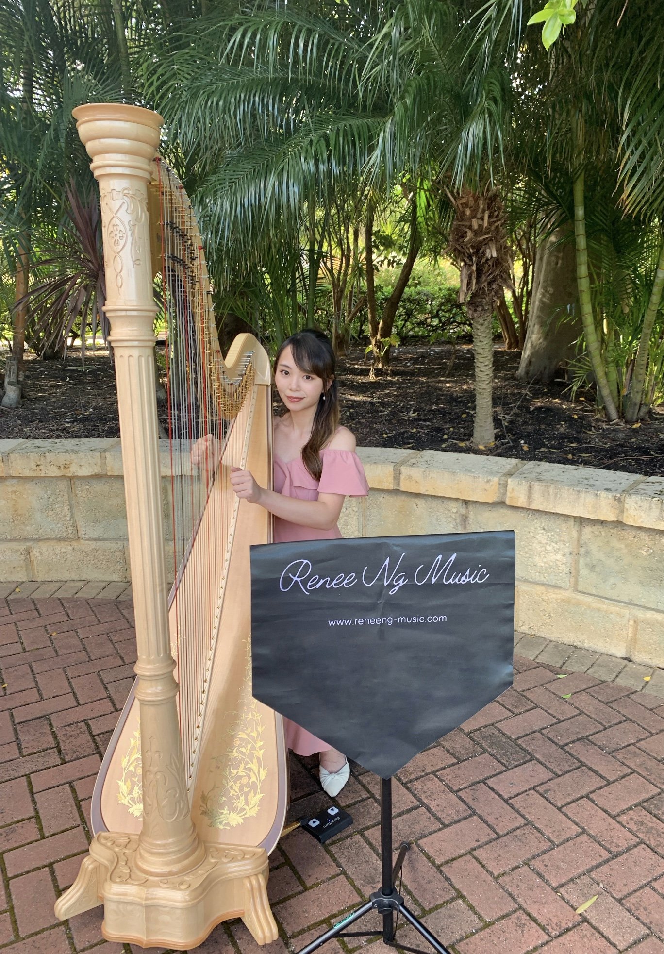 Harp Playing at wedding in Burswood Nov 2022