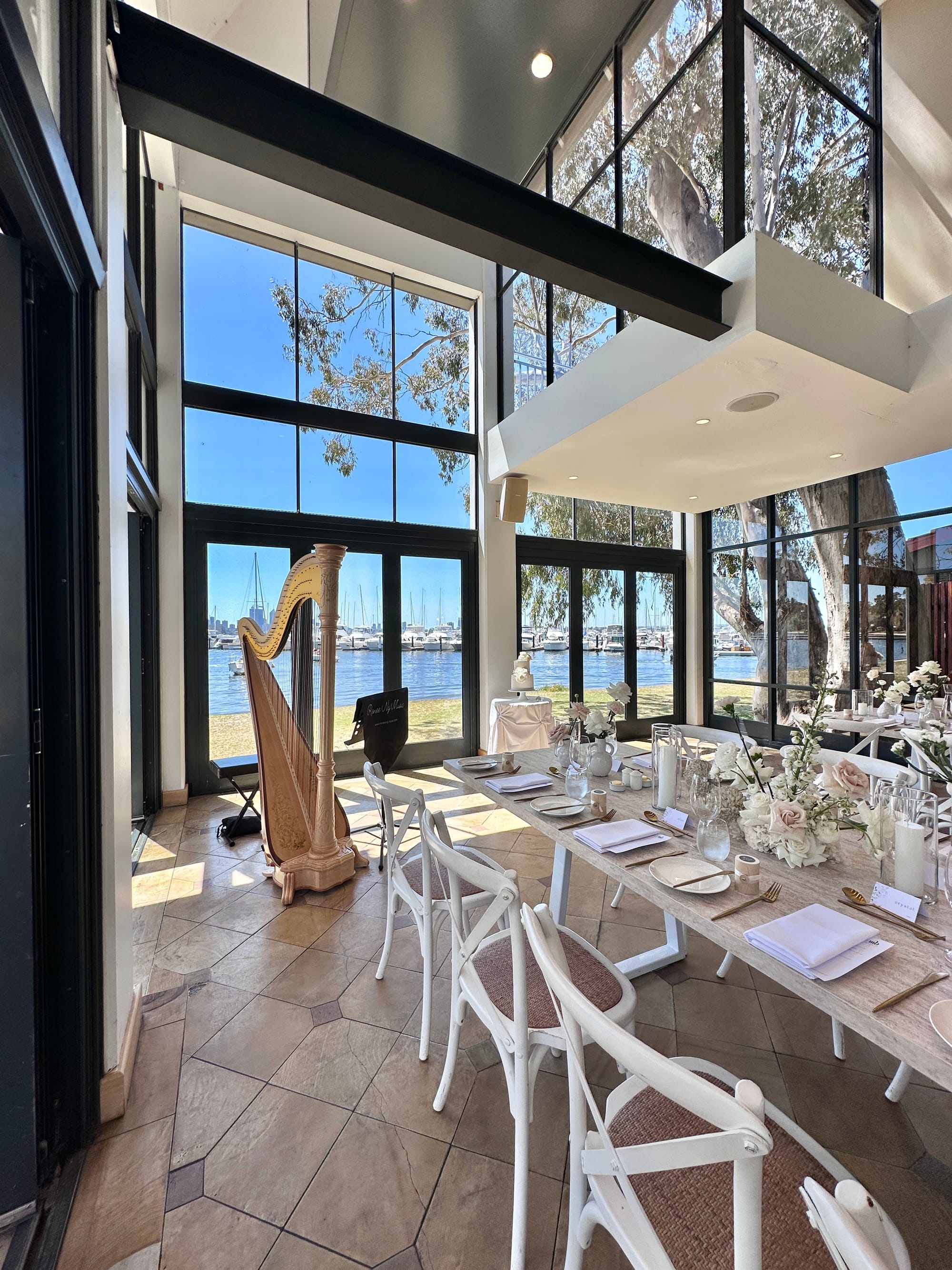 Matilda Bay restaurant, Reception setup, Oct 2023