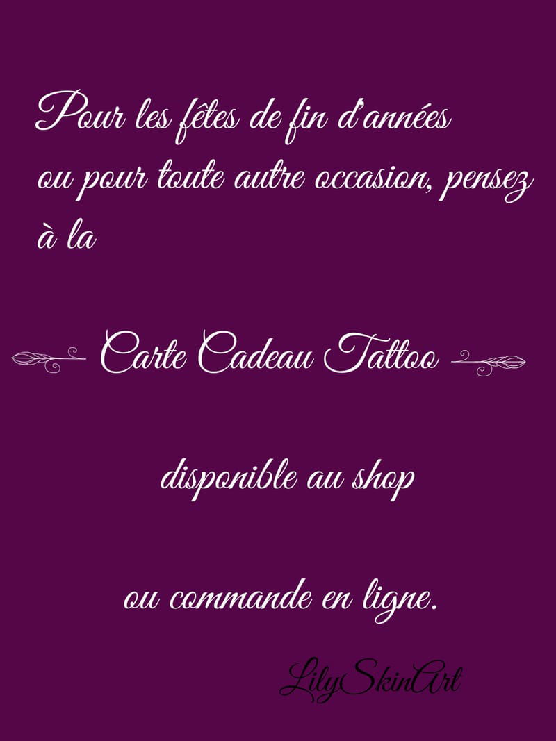 Cartes Cadeau Tattoos