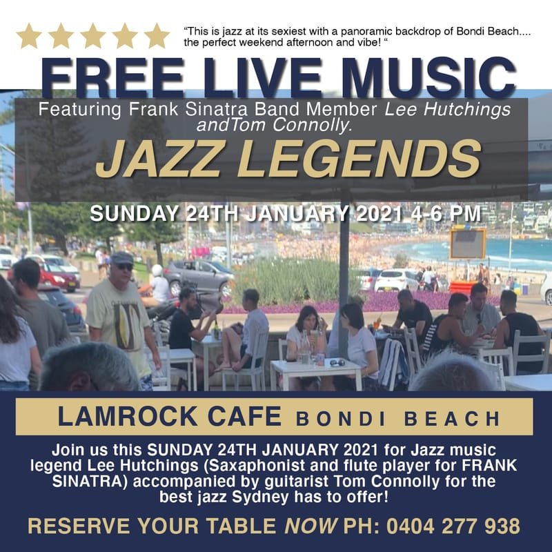 Free Live Jazz Sunday afternoon 24/1/21