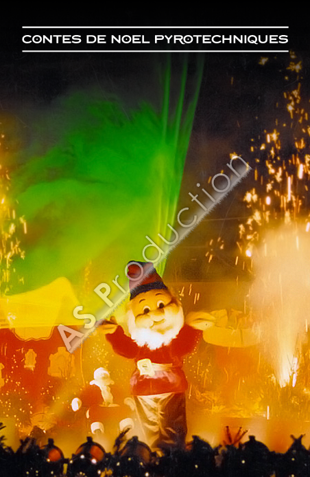 feux d'artifces : conte de Noël pyrotechnique