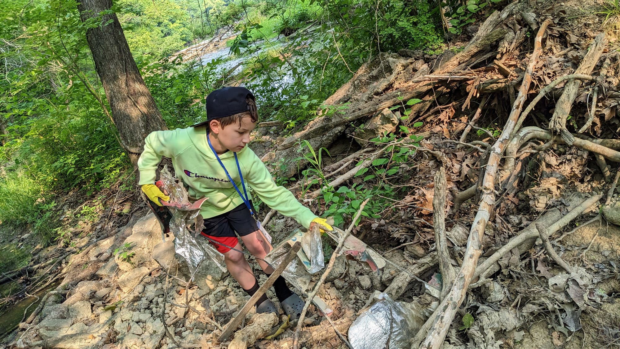 Channing on the Clean Trail Team