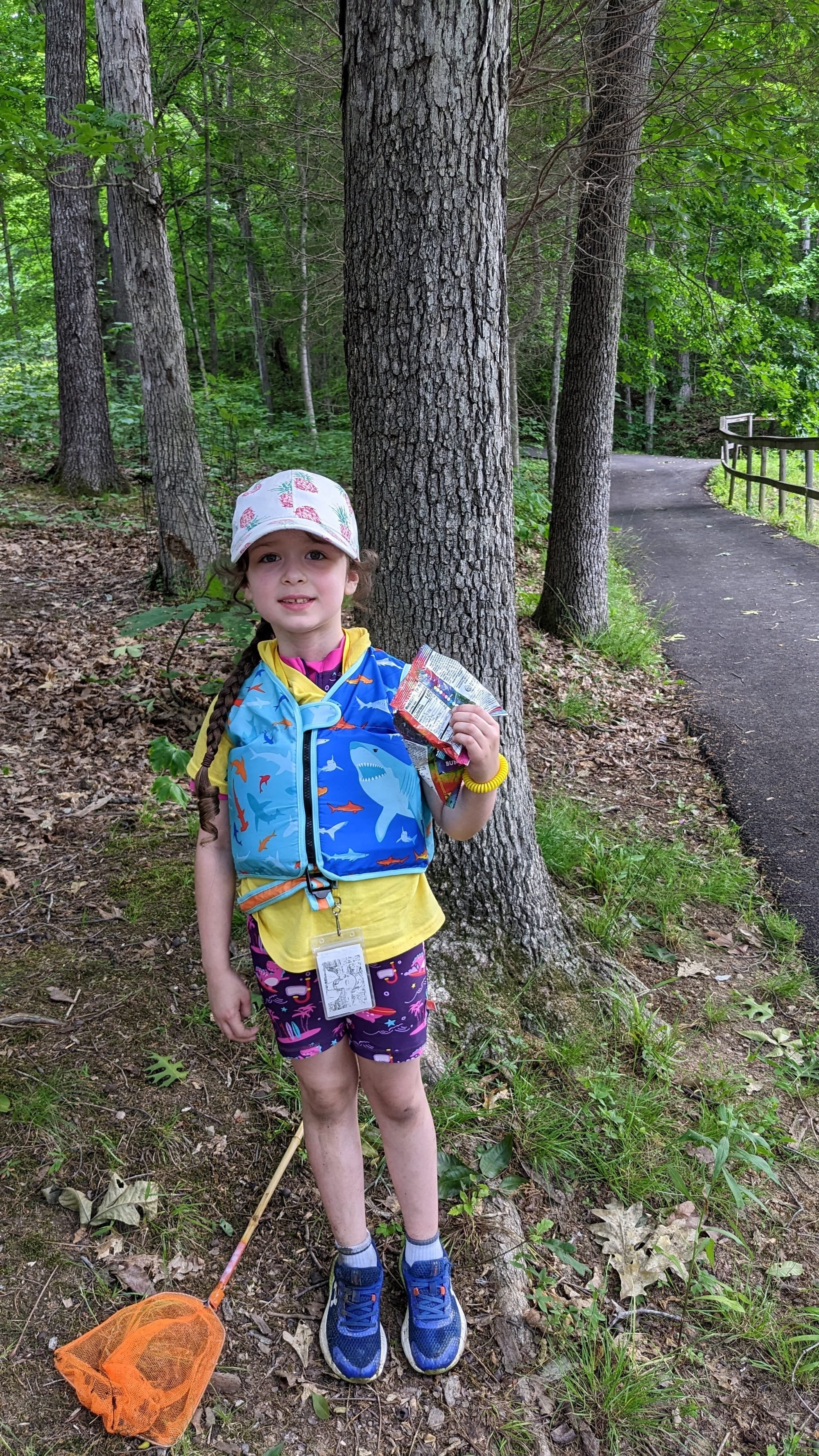Emma on the Clean Trail Team