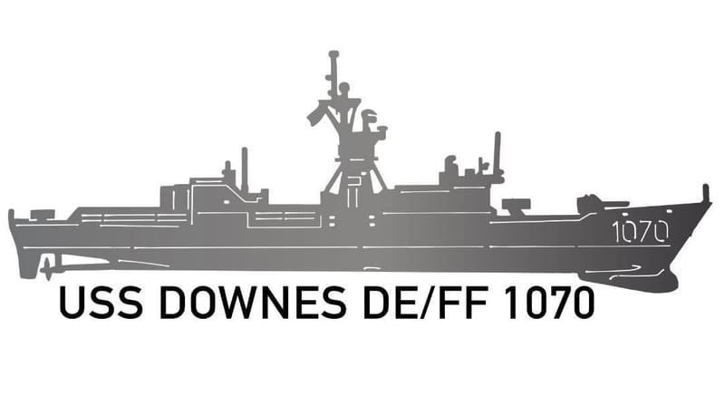 FF Ship decal - USS DOWNES 1070