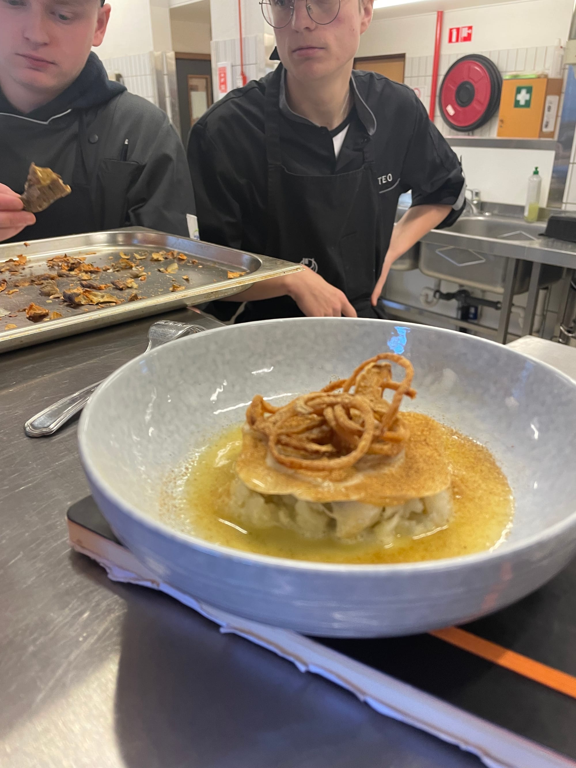 Topinambour - oignons - beurre blanc