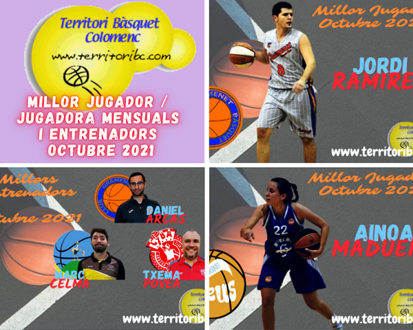 Millors Jugadors / Entrenadors Octubre 2021