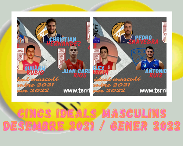 Quintetos Ideales masculinos Diciembre 2021 / Enero 2022