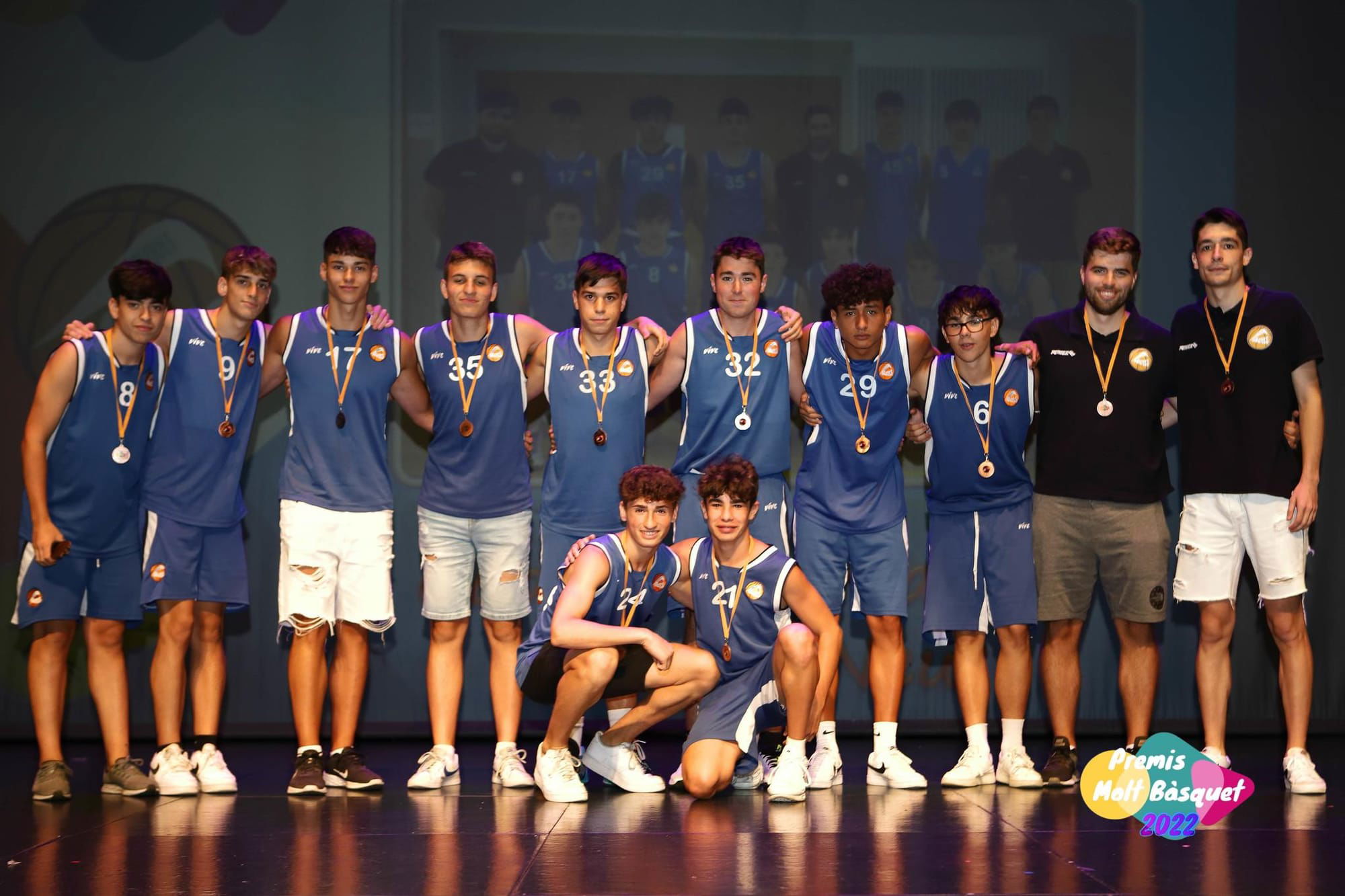 Menció Bàsquet Neus (Cadet masculi) Campions Fase Prèvia FCBQ Nivell B masculí