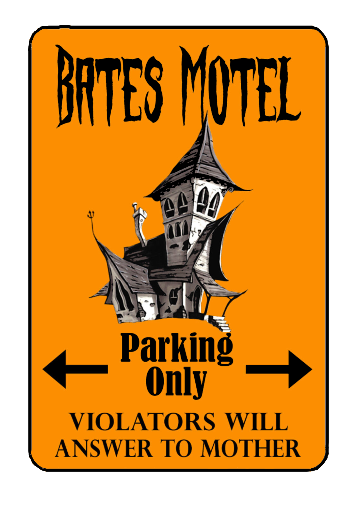 Placa Motel Bates - R$ 50,00