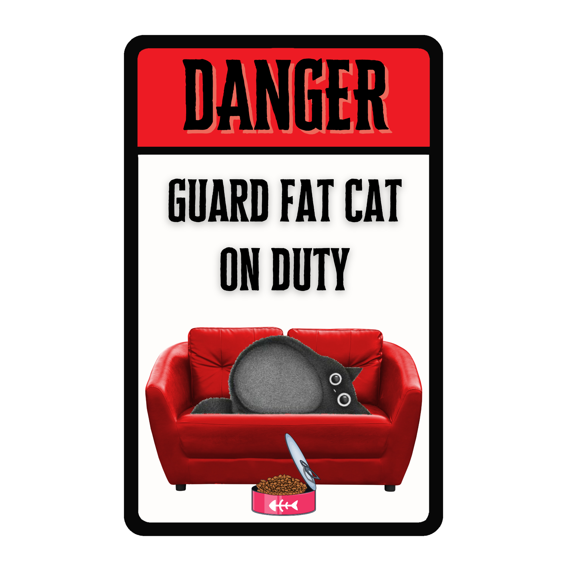 Placa Fat Cat on Duty - R$ 50,00 - ESGOTADO