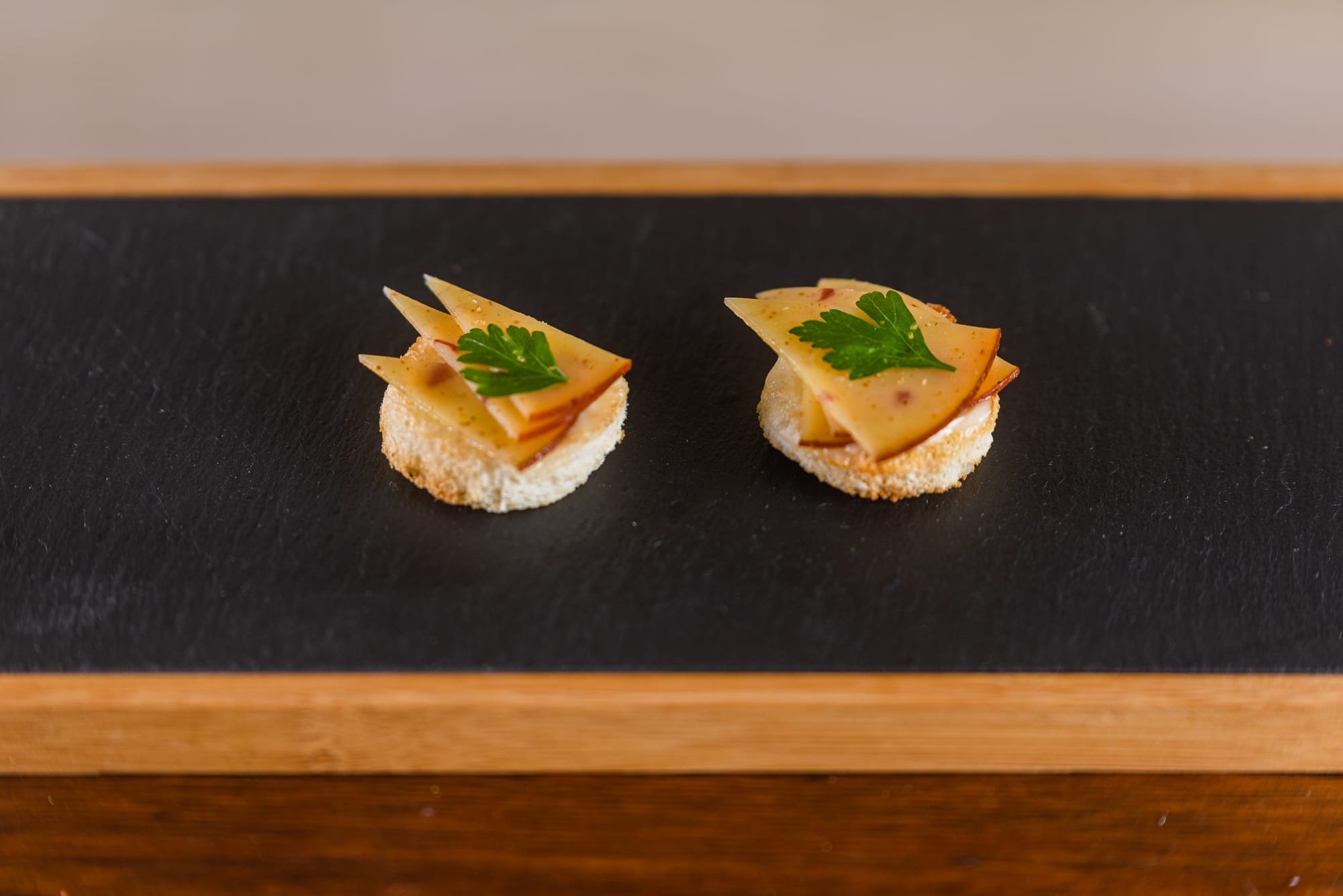 Smoked Cheese Canapes