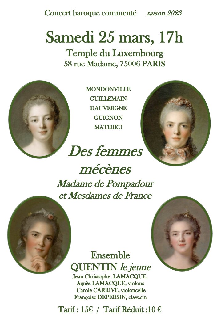 Femmes mécènes : Madame de Pompadour et Mesdames de France