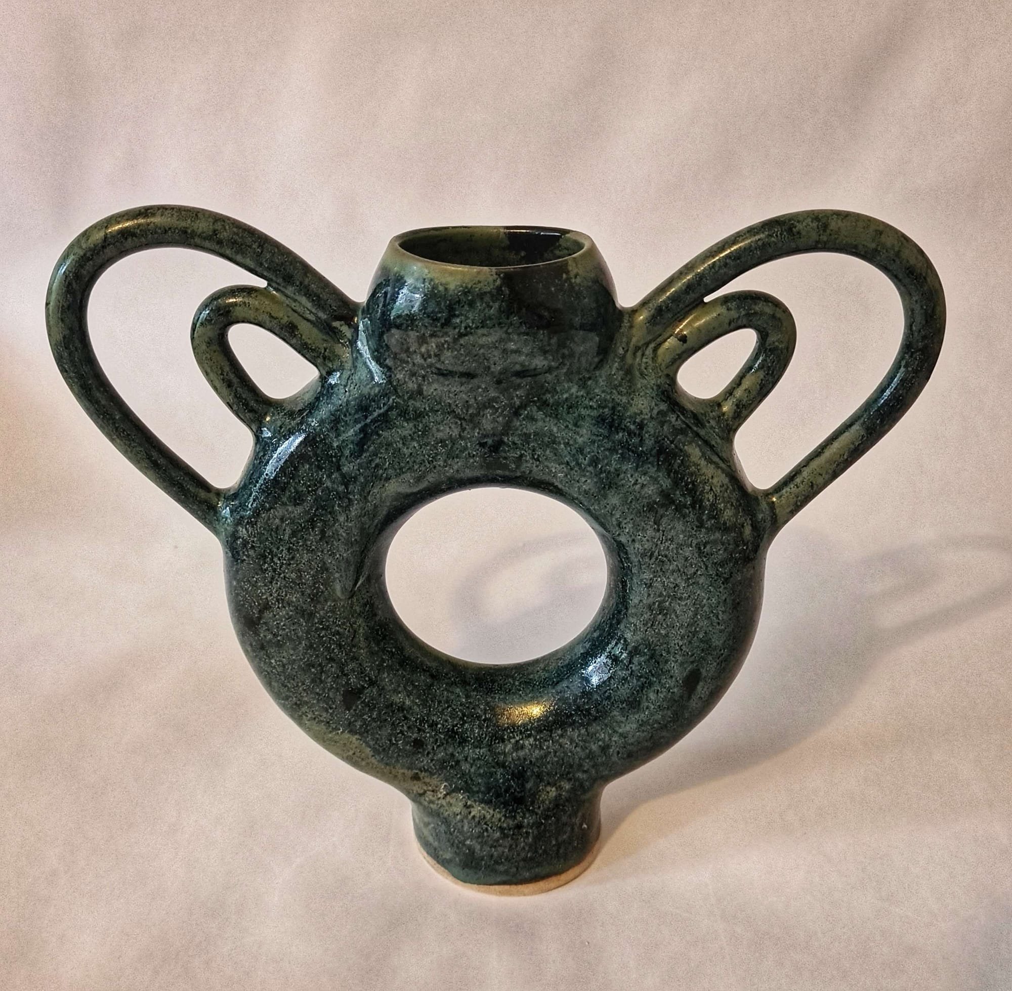 Double Handle Circular Amphora
