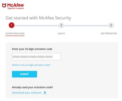 Steps to Setup McAfee Account image