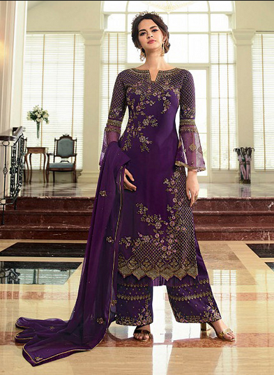 Buy Latest Salwar Suit, Party Wear Suit designs, Latest Palazzo Suit Designs Online | Ethnic Plus image
