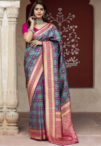 Buy Party Wear Designer Saree | Trending Sarees | Ruffle Saree Online | Western Saree -Ethnic Plus image