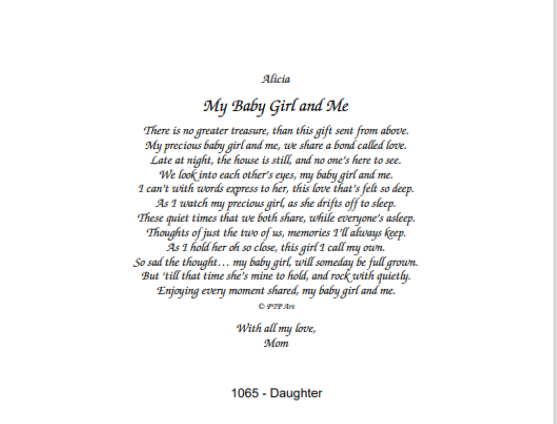 1065 Daughter