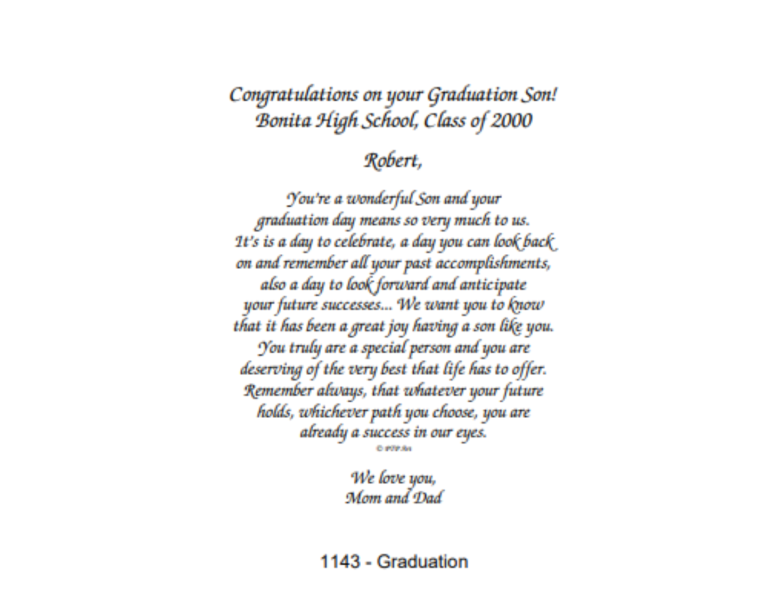 1143 Graduation