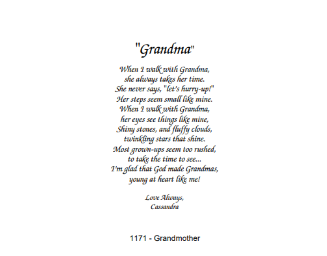 1171 Grandmother