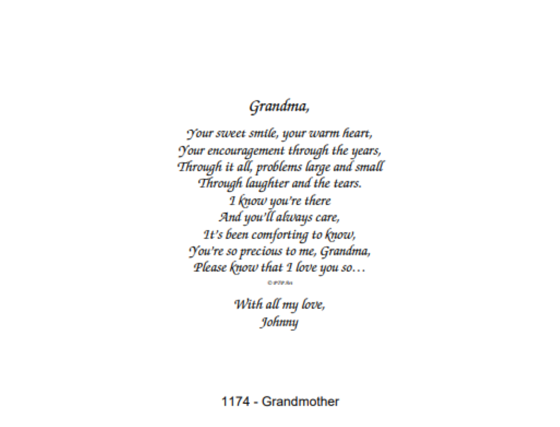 1174 Grandmother