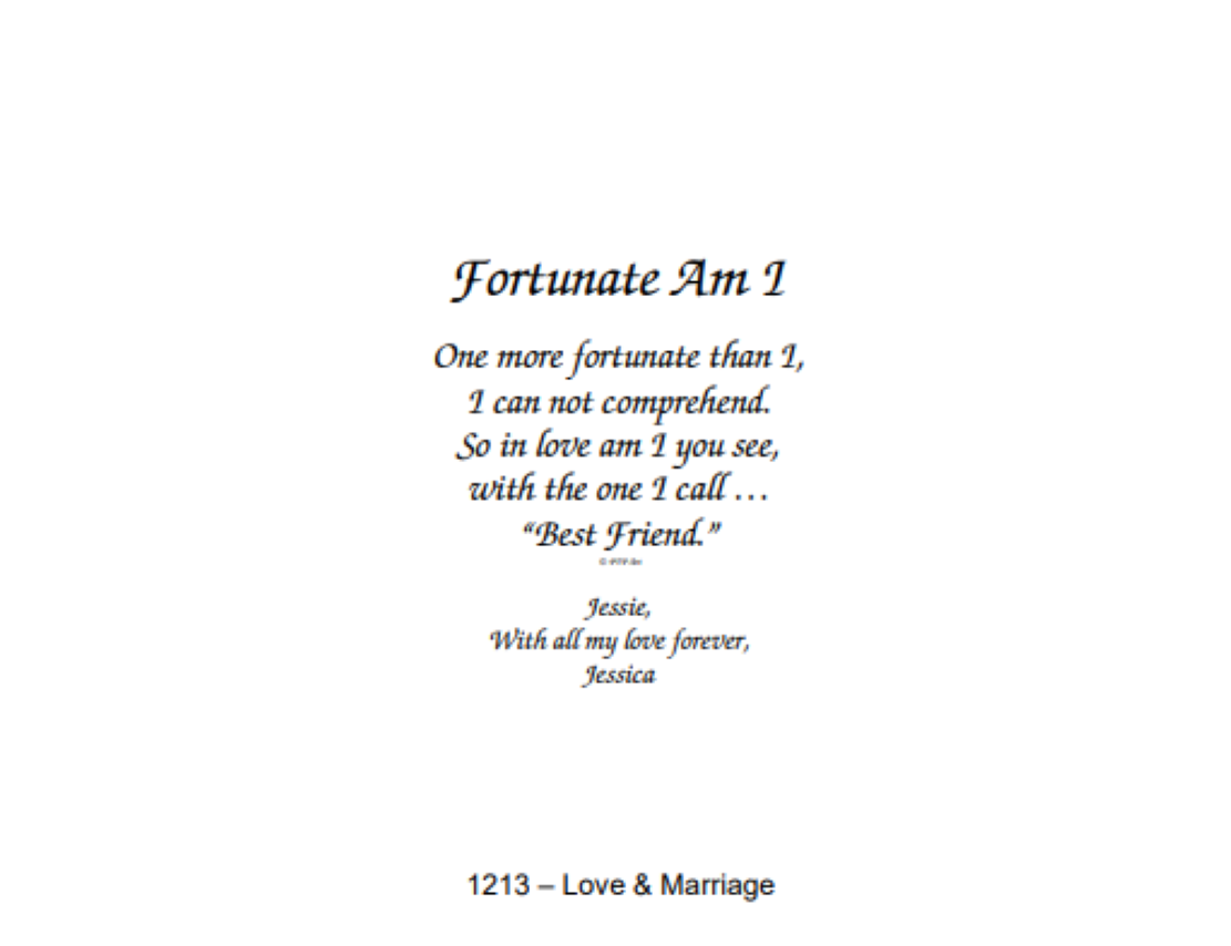 1213 Love and Marriage