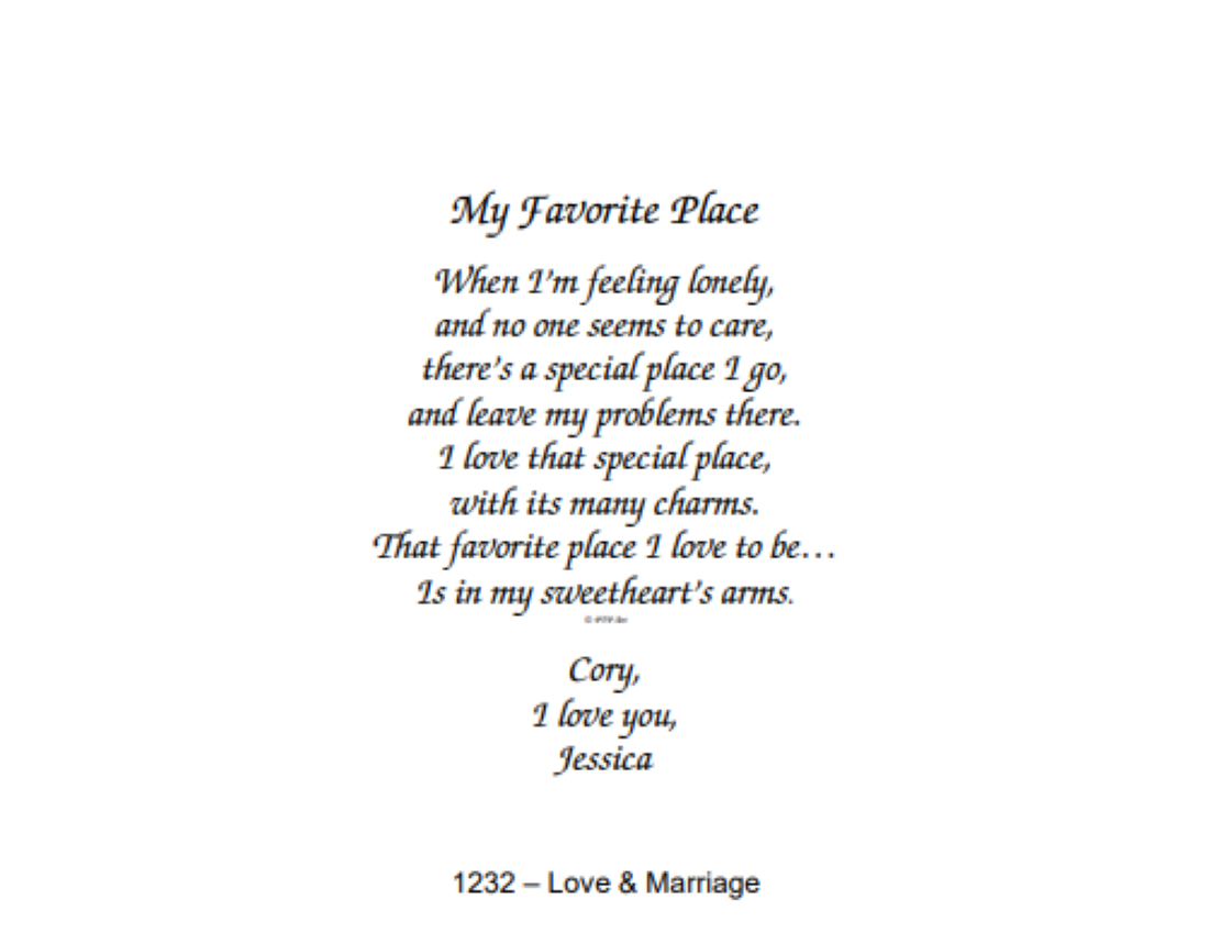 1232 Love and Marriage