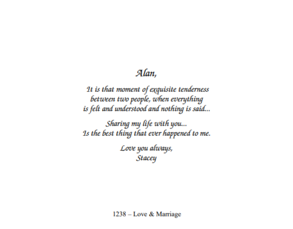 1238 Love and Marriage