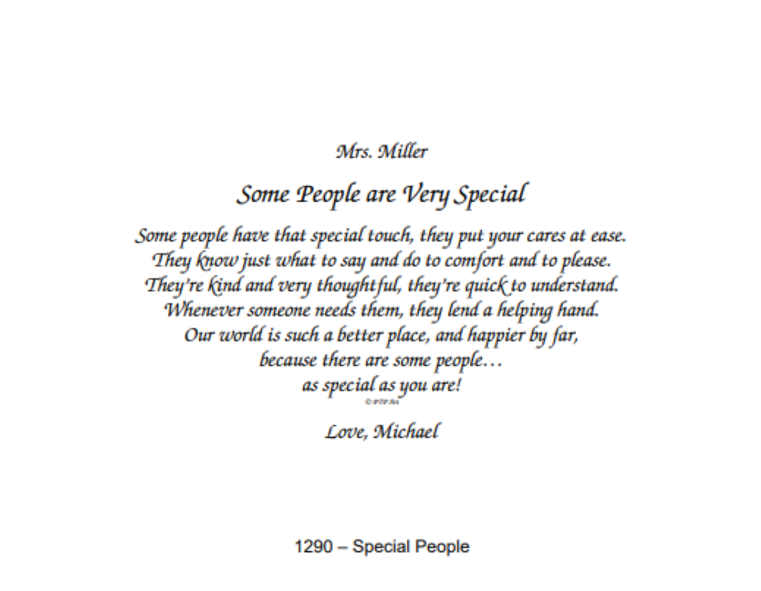 1290 Special Person
