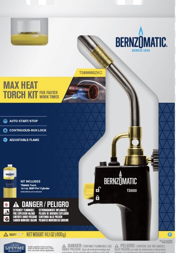 Torch Kit Bernzomatic TS4000ZKC - Preferred Plumbing Supply