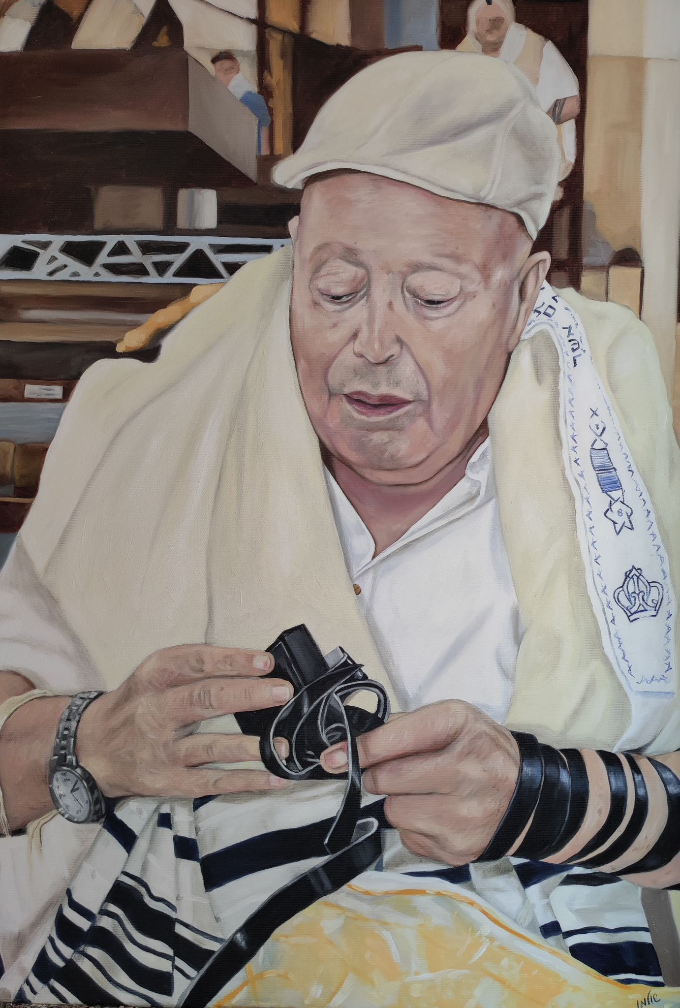 פורטרט בצבעי שמן - הציורים של שמרית שולמן