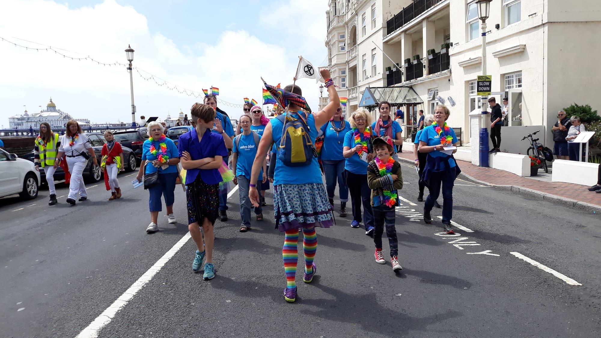 Choir at Pride Parade, Eastbourne