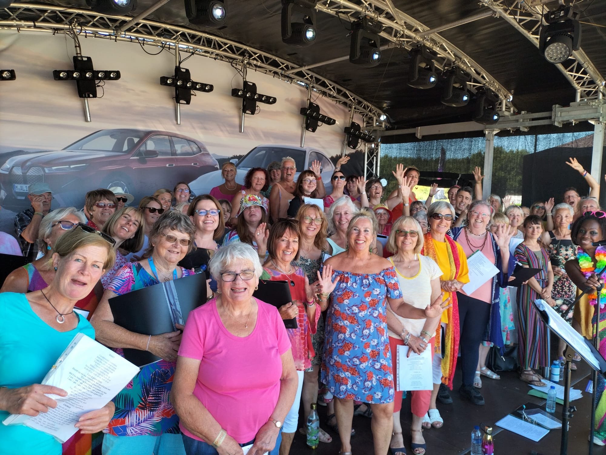 Two happy choirs at Chiddfest 2022
