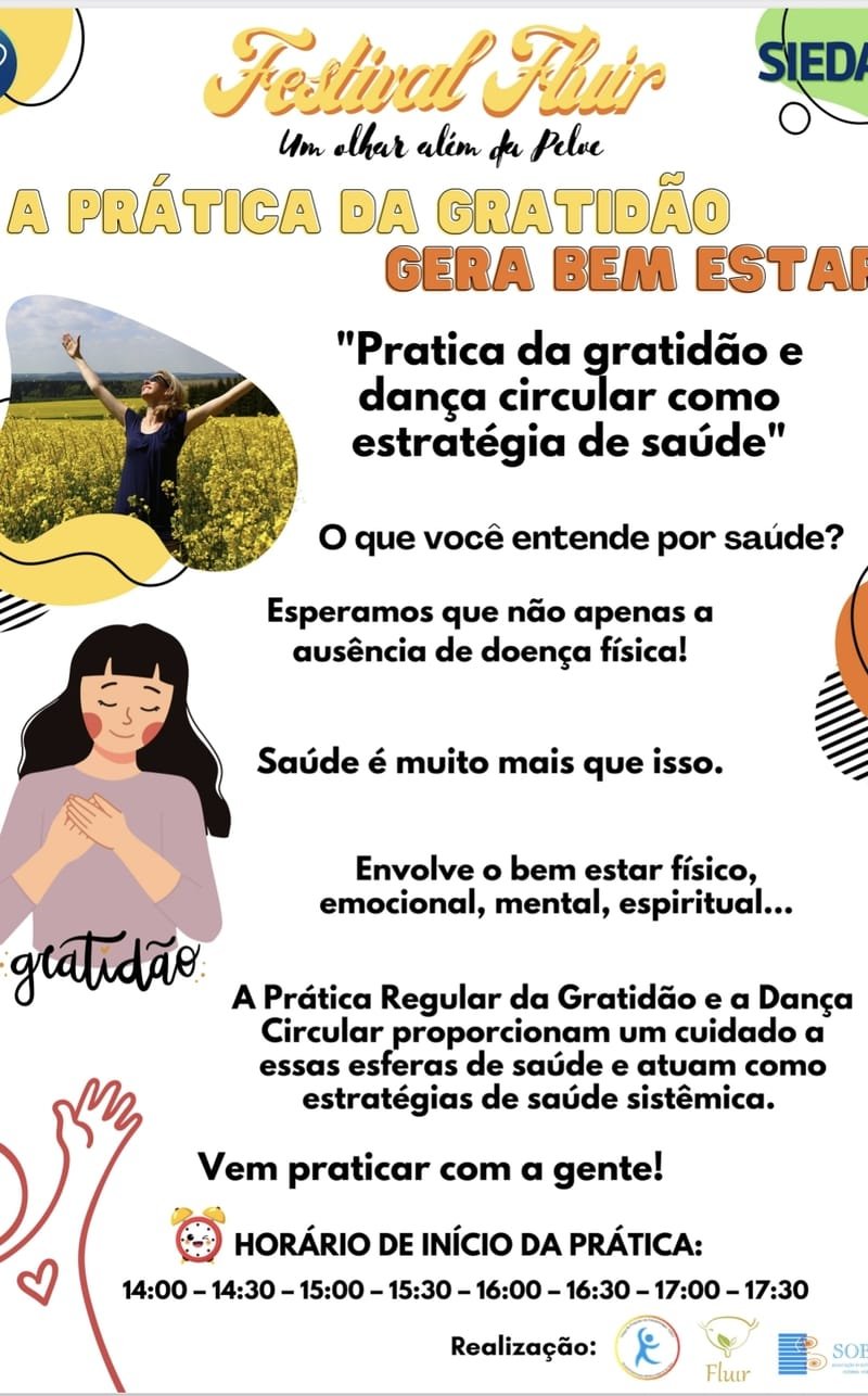 PRÁTICAS PARA O BEM-ESTAR - Dança circular e a prática da Gratidão