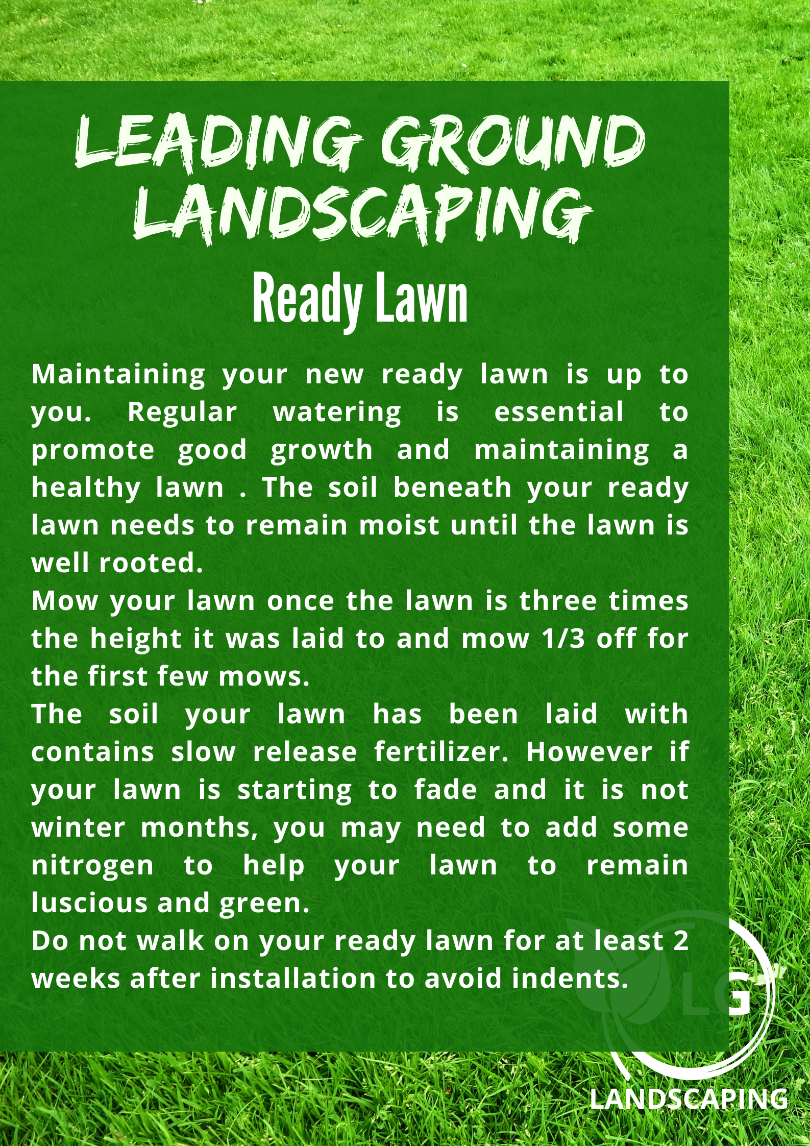 Ready Lawn Aftercare