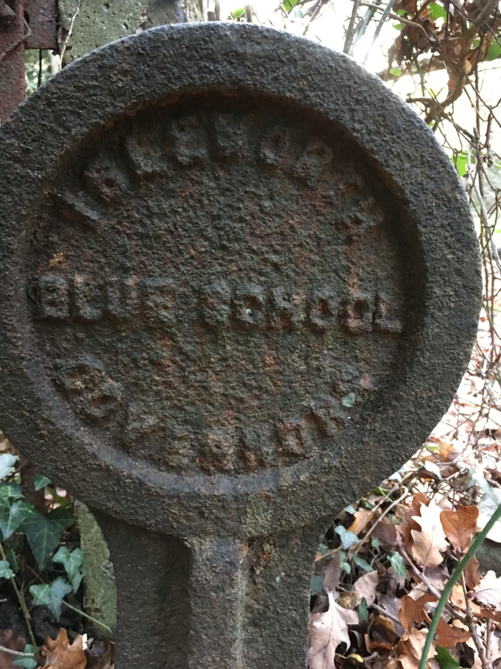 Three markers have been found so far marking the edges of the pieces of land inherited and owned by the Isleworth Bluecoat SchoolBluecost