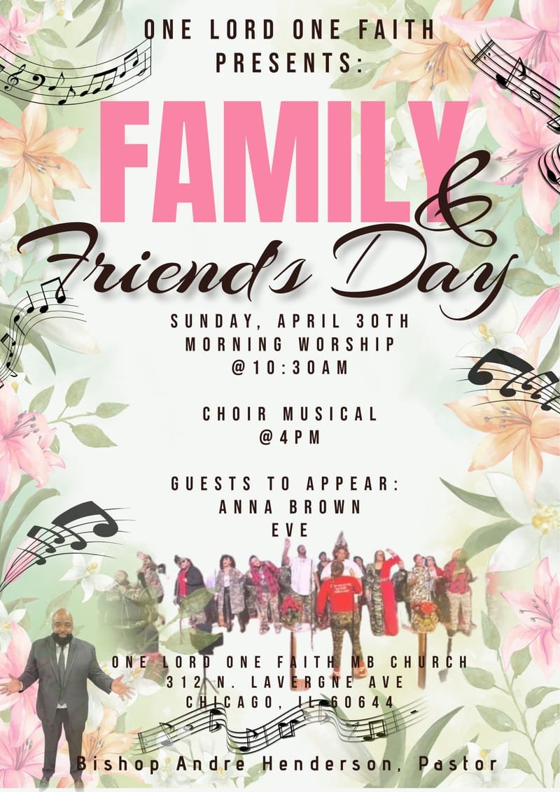 church friends and family day flyers