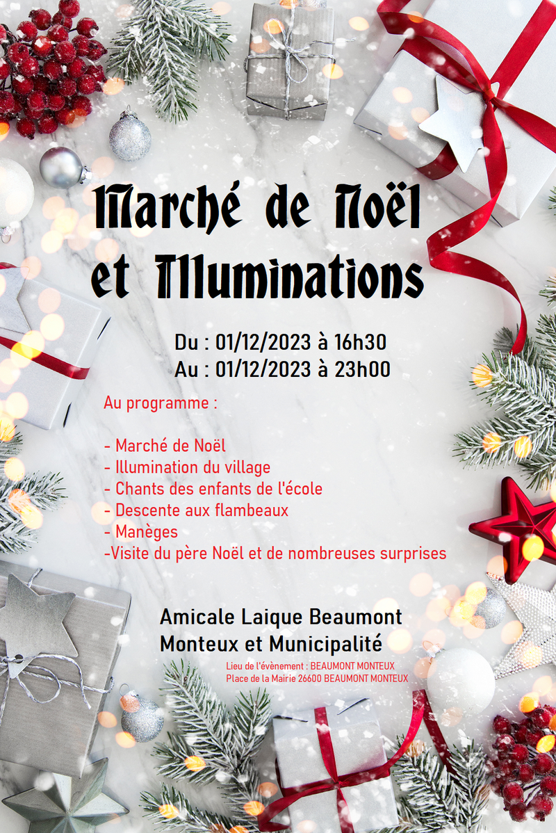 Marché de Noël et Illuminations