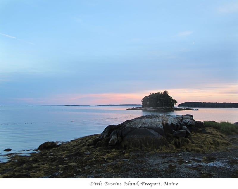 The Public Dock on Bustins Island Maine