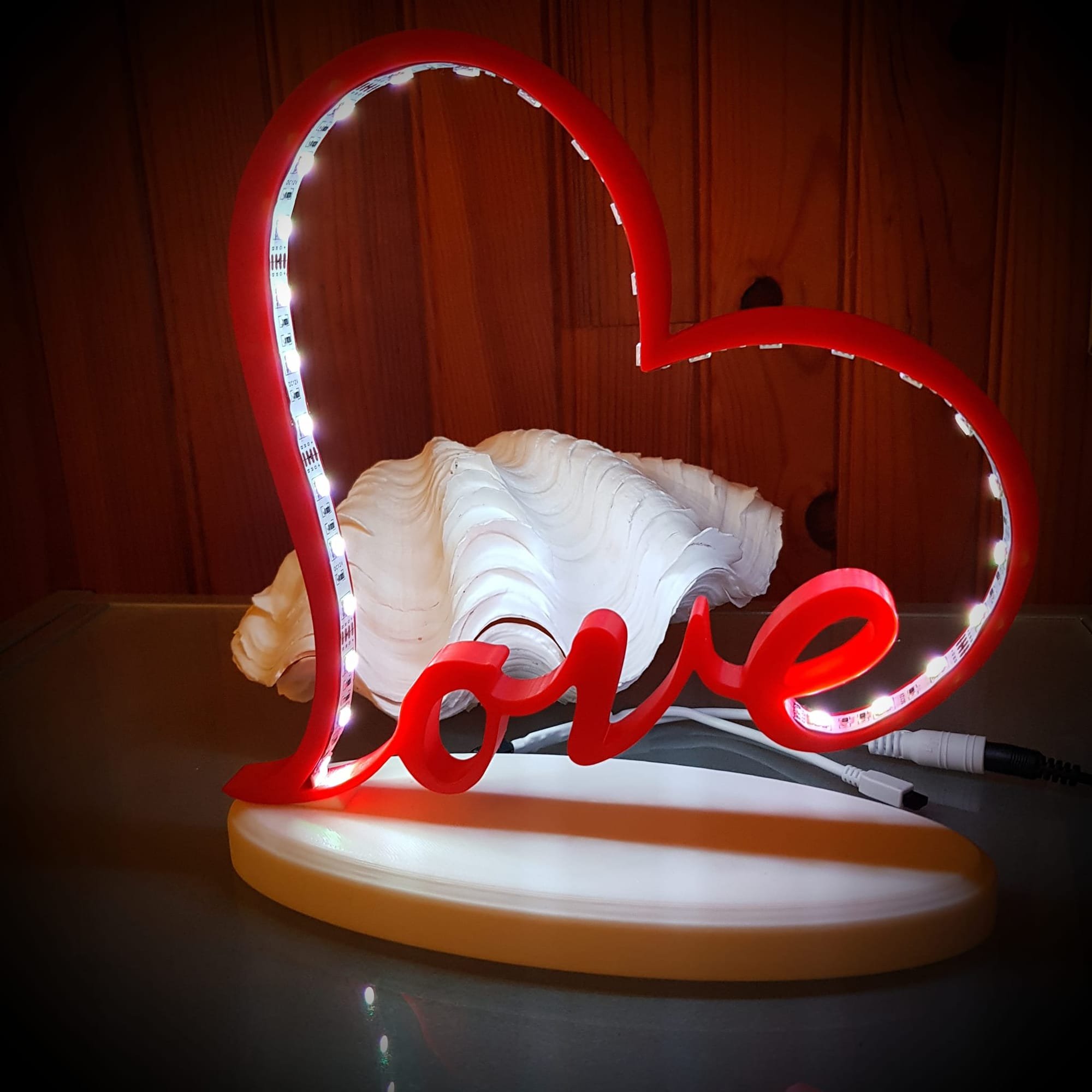 Lampe "Love" St Valentin