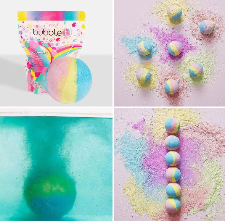 Bubble T Rainbow Bath Bombs