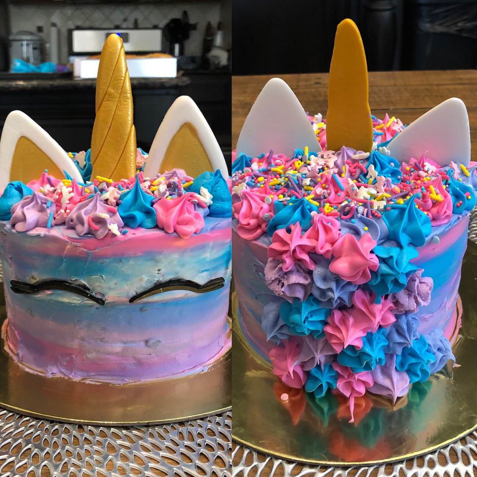 Custom Unicorn Birthday Cake