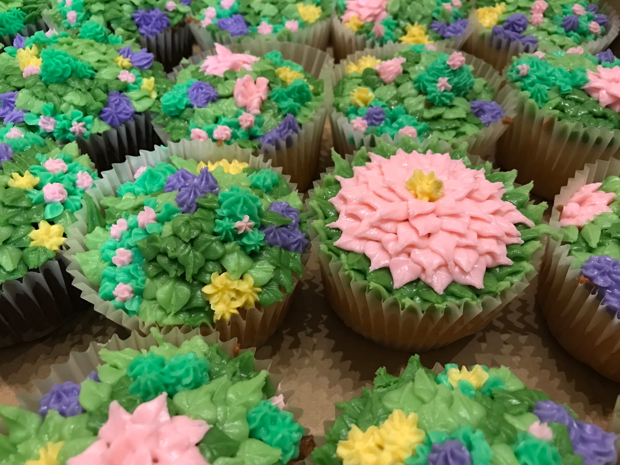 Chocolate And Vanilla Cupcakes With Buttercream Frosting