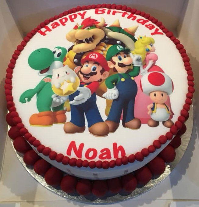 Super Mario Brothers Birthday Cake