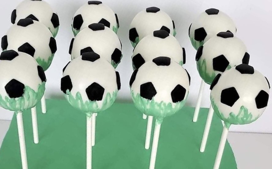Football Cake Pops - My Food and Family