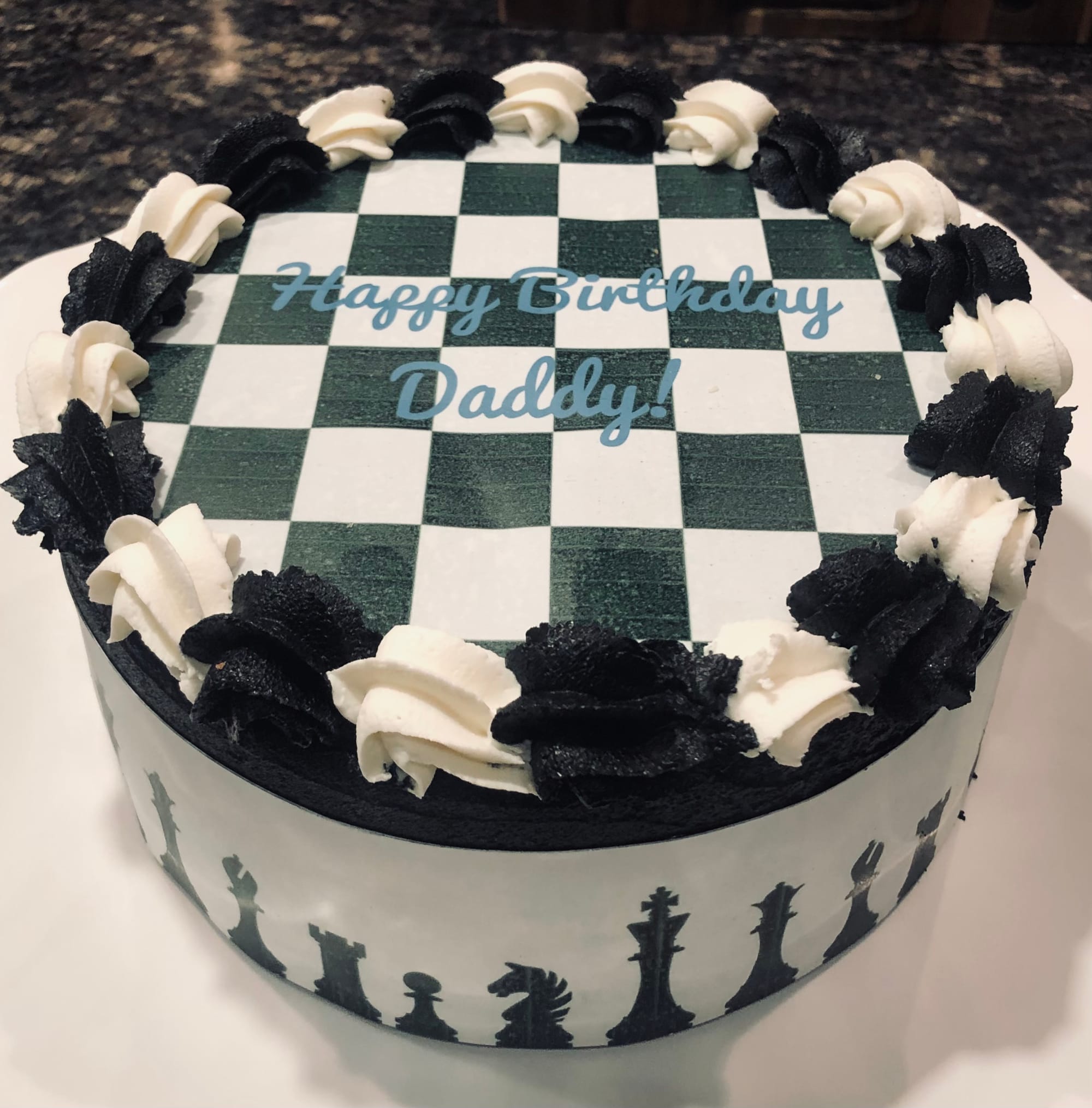 English Chess Birthday Cake