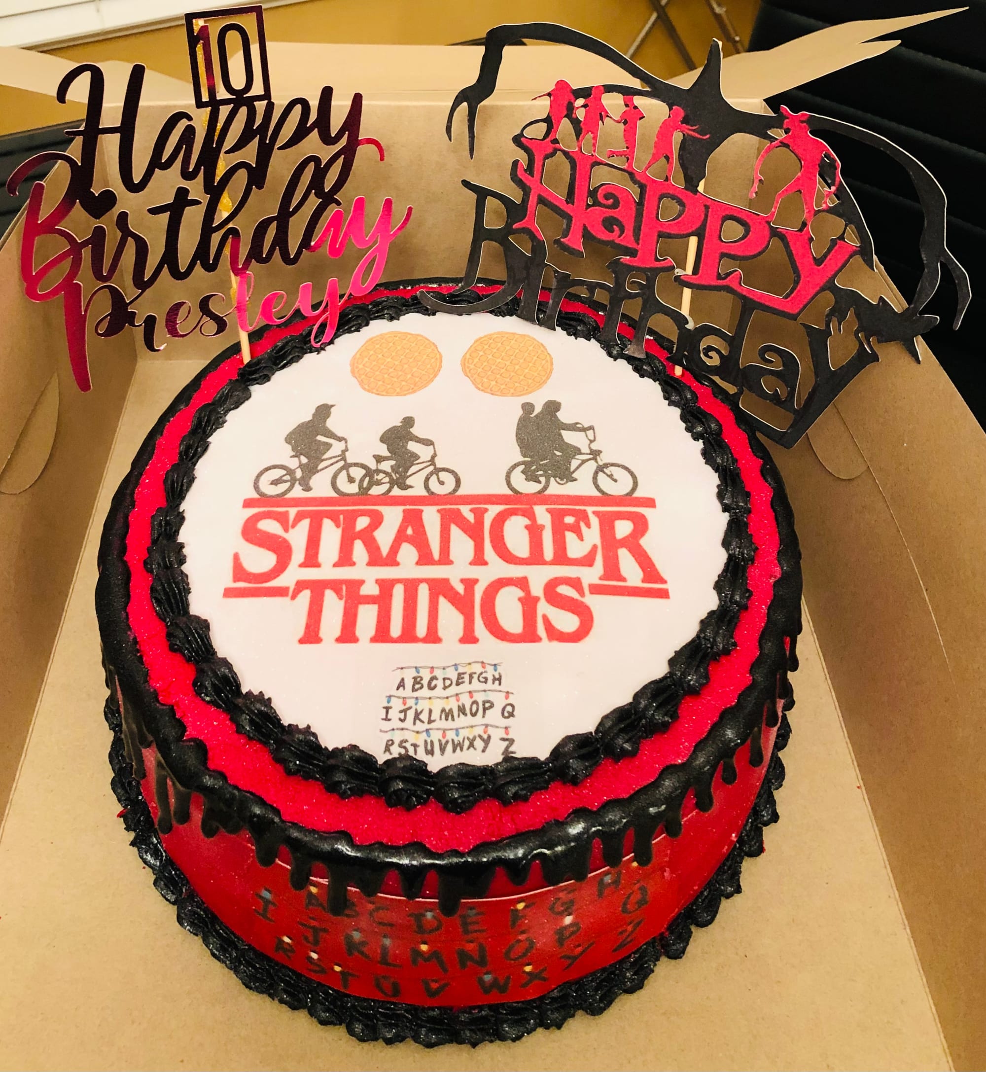 Stranger Things Cake - Sprinkles For Breakfast