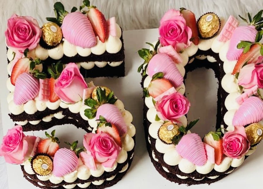 Chocolate 34 Number Cake | Order 34 Number Cake online | Tfcakes