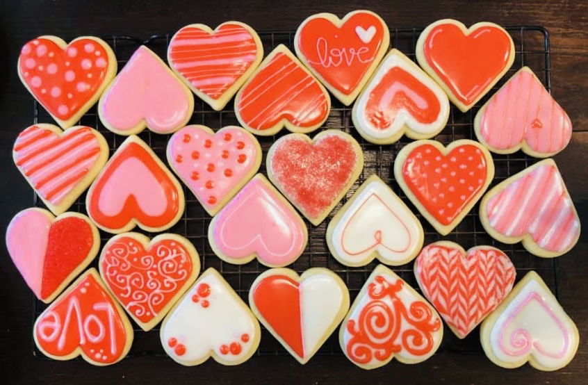 Valentine’s Day Royal Icing Sugar Cookies