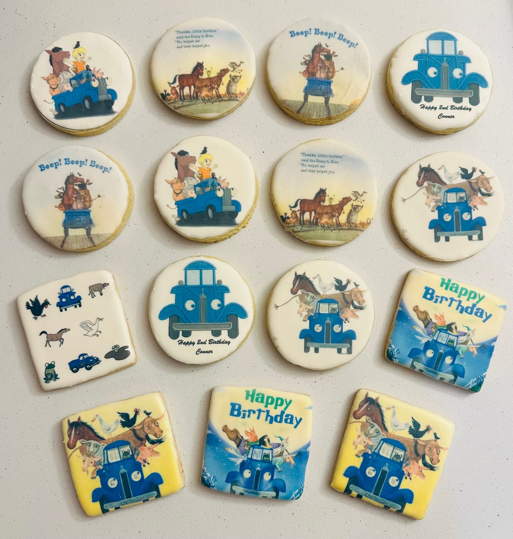 The Little Blue Truck Sugar Cookies with Royal Icing