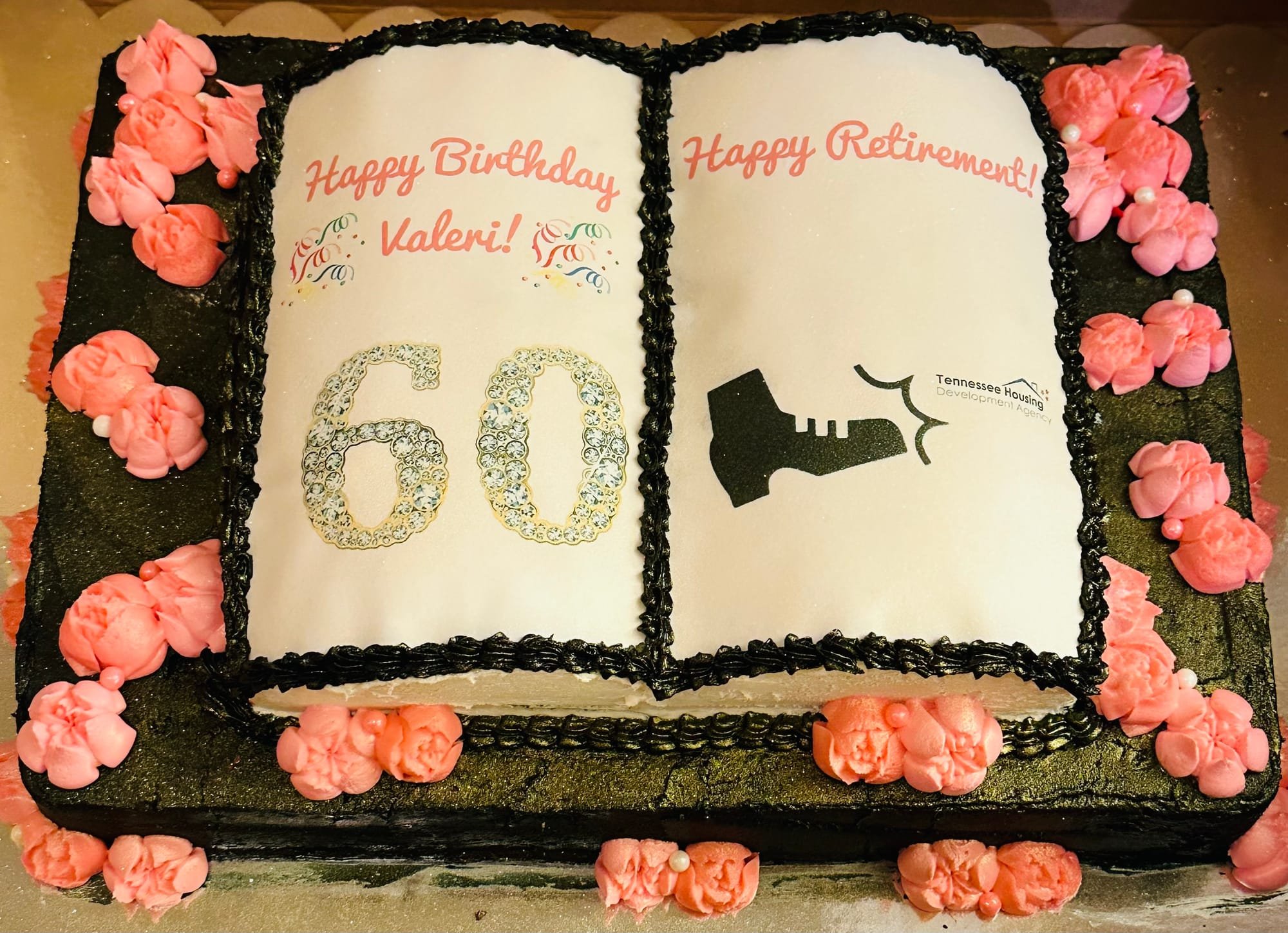 60Th Anniversary Sheet Cake - CakeCentral.com